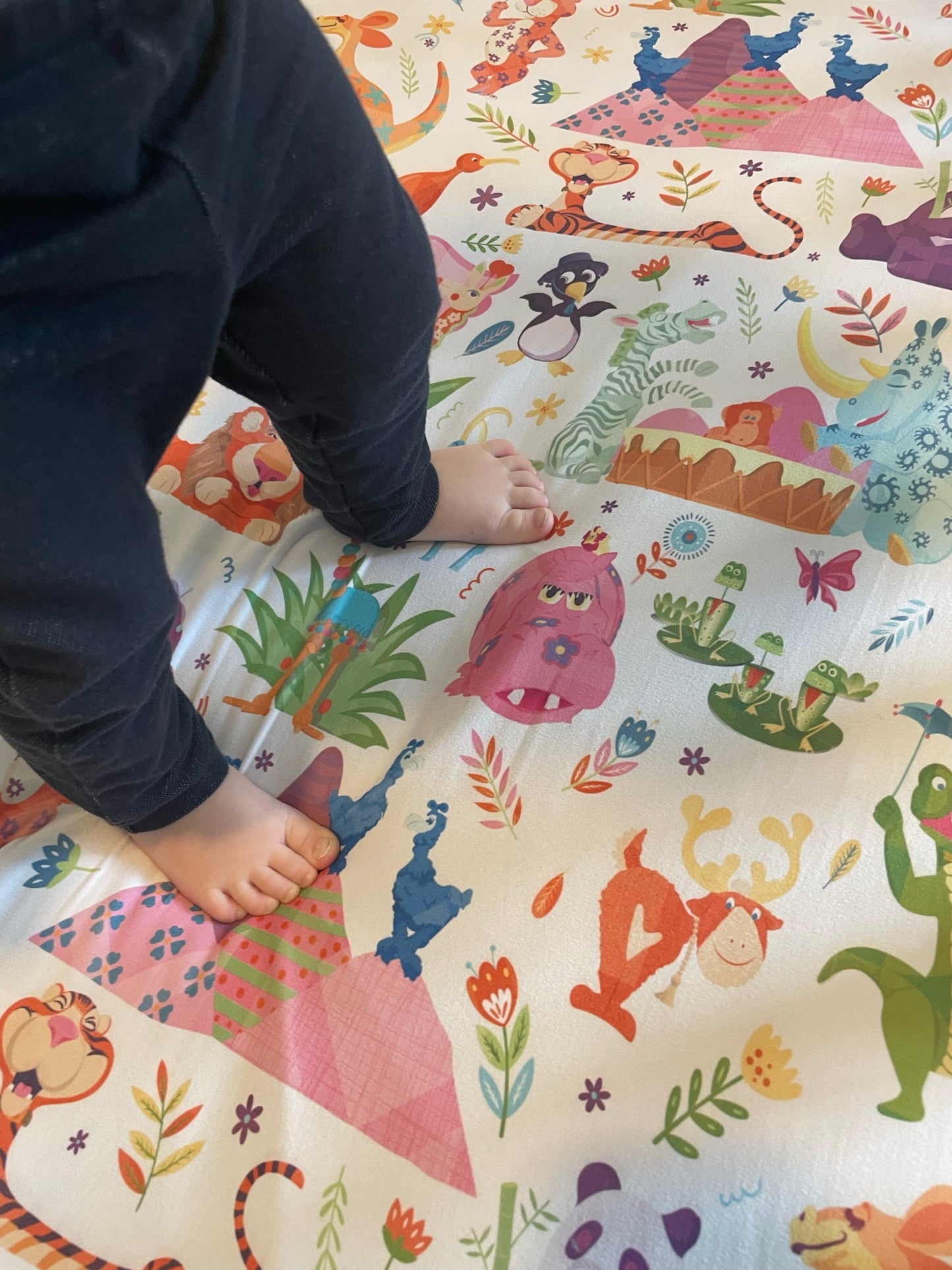 It's a Small World Animal Crib Sheet