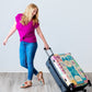 It's a Small World Stained Glass Suitcase Carry On Luggage