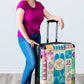 It's a Small World Stained Glass Suitcase Carry On Luggage