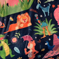 It's a Small World Animal Icons Navy Minky Blanket