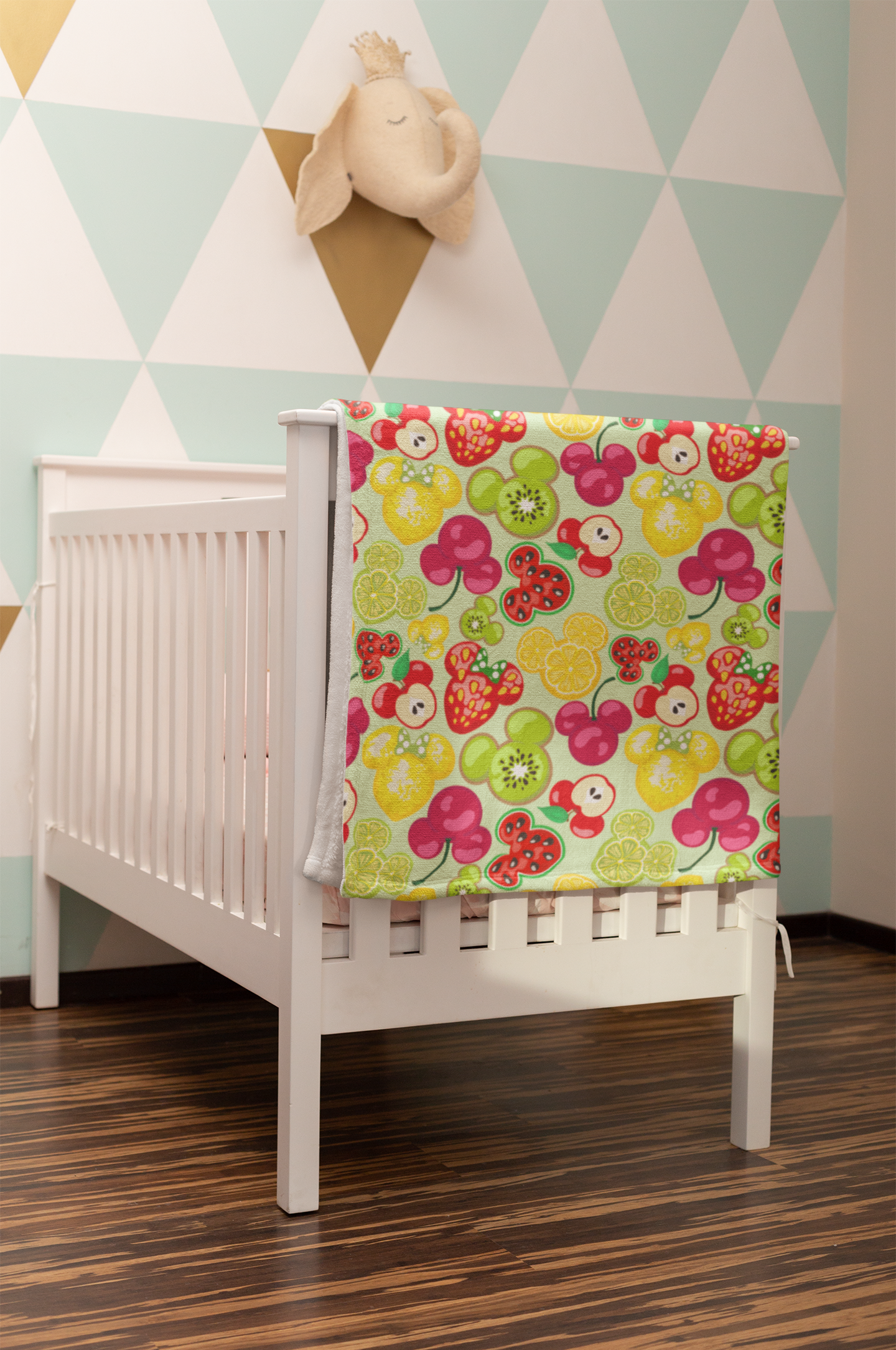 Magical Mouse Summer Fruit Minky Blanket