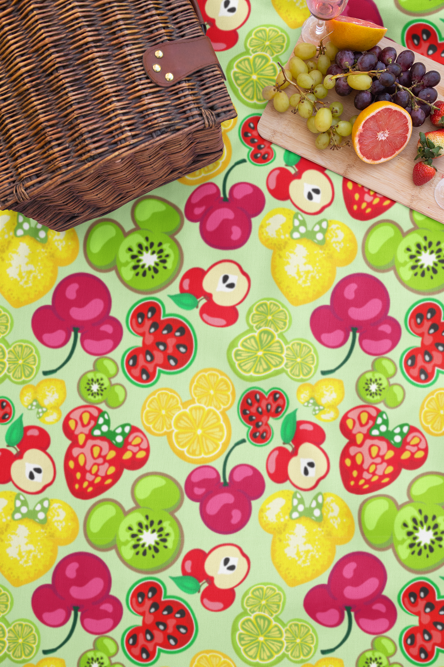 Magical Mouse Summer Fruit Minky Blanket