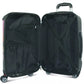 Gray It's a Small World Suitcase Carry On Luggage