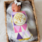 Pink It's a Small World Swaddle Blanket