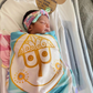 Pastel It's a Small World Swaddle Blanket