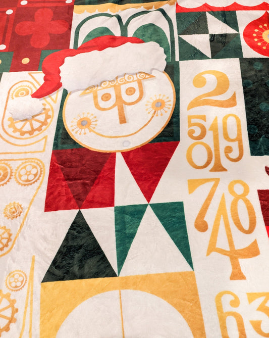 Christmas It's a Small World Blanket